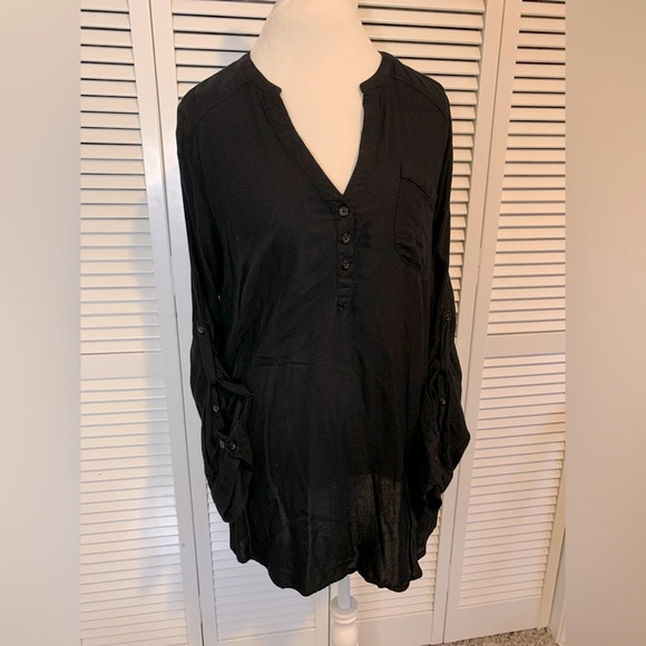 Harper Georgette Pullover 3/4 Sleeve Blouse - Picture 3 of 6